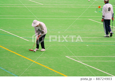 老人のスポーツ ゲートボール 老人のスポーツ ゲートボール 88724903