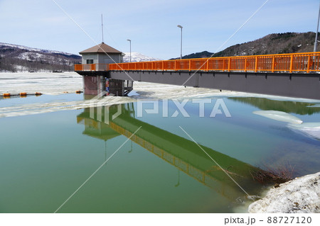 尾白利加ダムの春 88727120