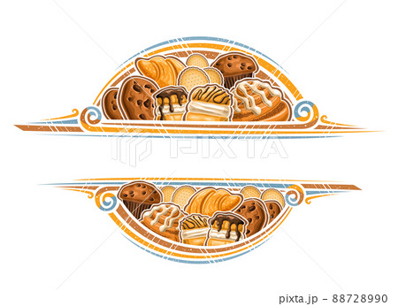 Vector border for Sweet Bakery 88728990