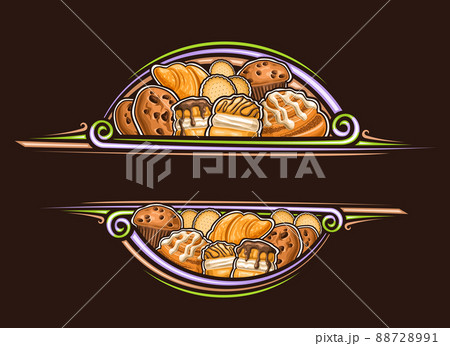 Vector border for Sweet Bakery Vector border for Sweet Bakery 88728991