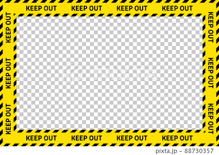 Safety striped tape frame 88730357