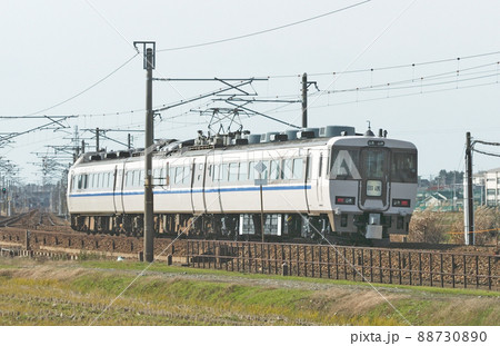 北陸本線　加賀笠間－美川　JR西日本　485系（金沢）　福知山　転属 88730890