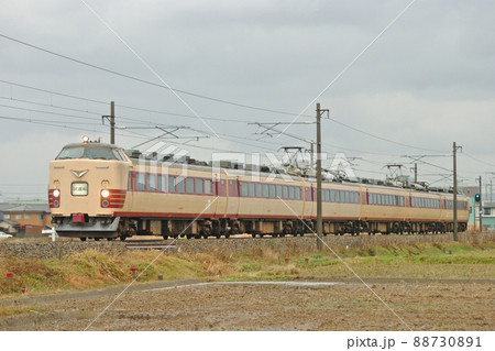 北陸本線 野々市-松任 JR西日本 485系(金沢) 試運転 北陸本線 野々市-松任 JR西日本 485系(金沢) 試運転 88730891