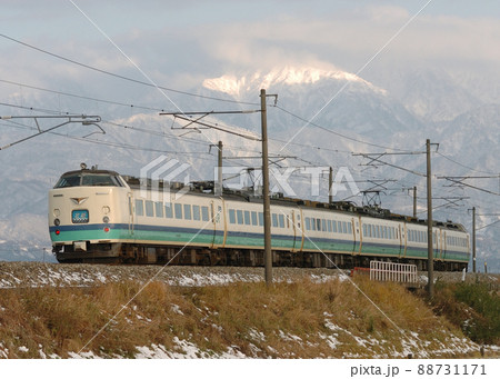 北陸本線　水橋ー東富山　JR東日本　485系　T11編成（新潟）　北越 88731171