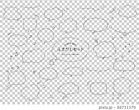 簡單手繪氣球套裝 88731379
