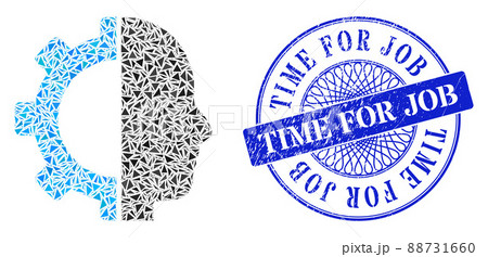 Textured Time for Job Stamp and Triangle Cyborg Gear Mosaic Textured Time for Job Stamp and Triangle Cyborg Gear Mosaic 88731660