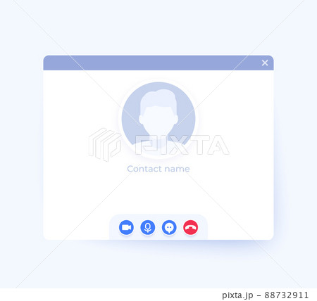 video call interface vector design 88732911