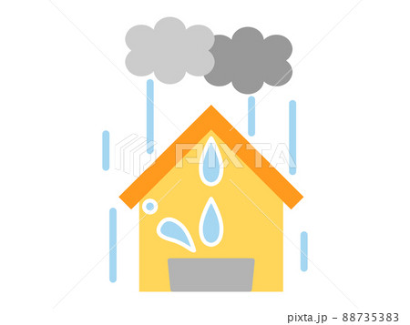 雨漏りをイメージしたイラスト 88735383