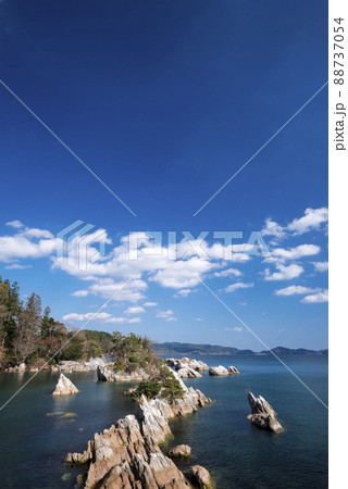 唐桑半島の紅葉と大理石海岸 唐桑半島の紅葉と大理石海岸 88737054