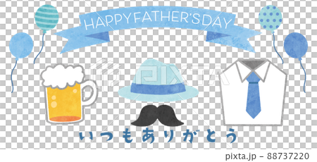 父親節的簡單手繪插圖 88737220