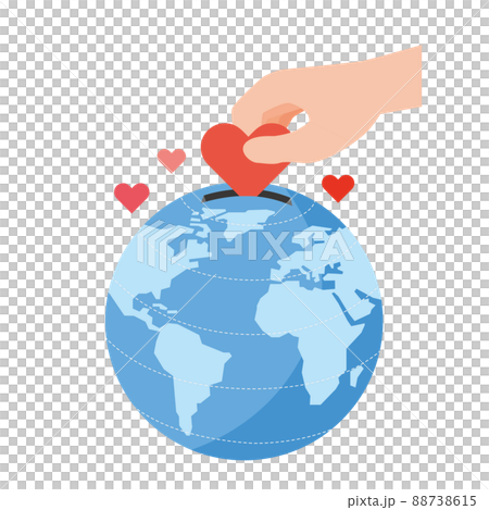 重視地球的籌款捐款的形像說明 88738615