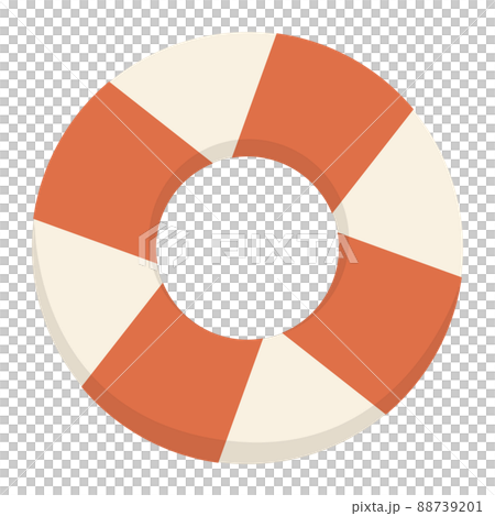 Illustration of red and white floats 88739201