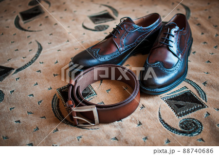 Newlyweds morning. Wedding accessories 88740686