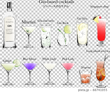 Gin-based cocktail set 88741055