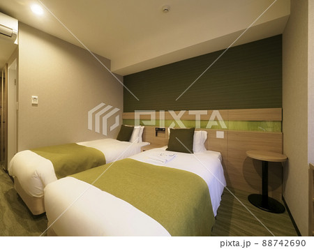 ビジネスホテル客室 ツインベッドルーム 88742690