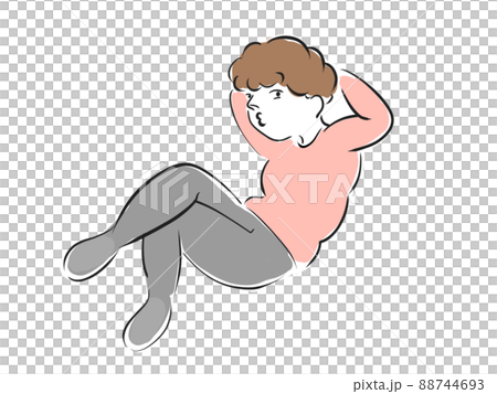 A man with a sloppy face - Stock Illustration [88744693] - PIXTA