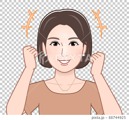 Woman in guts pose 88744925