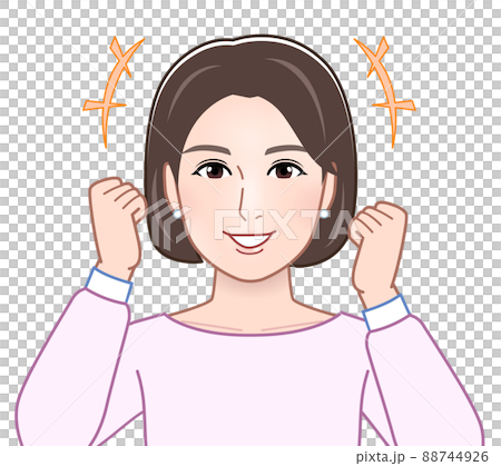 Woman in guts pose 88744926