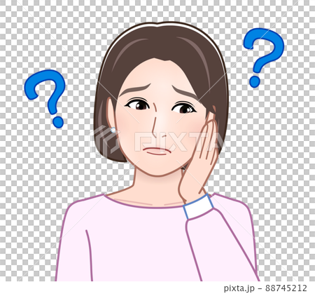 考え事をしている女性 88745212