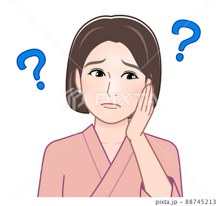 考え事をしている女性 88745213
