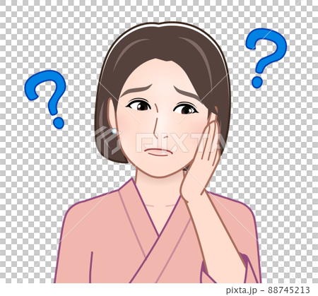 考え事をしている女性 88745213
