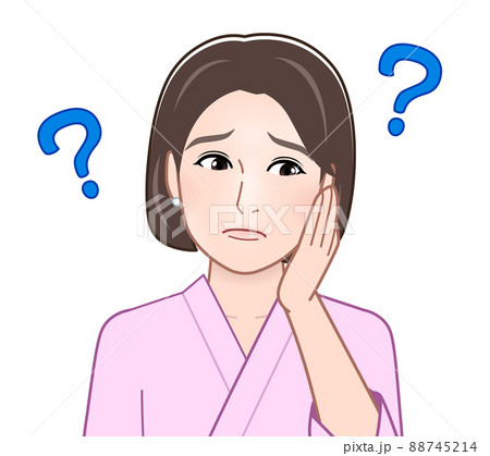 考え事をしている女性 88745214