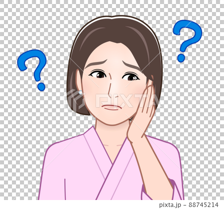 考え事をしている女性 88745214
