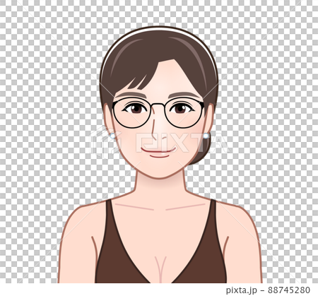 A woman wearing glasses A woman wearing glasses 88745280