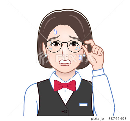 メガネが割れた人 メガネが割れた人 88745493
