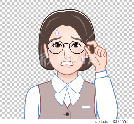 People with broken glasses 88745503