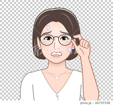 People with broken glasses People with broken glasses 88745506