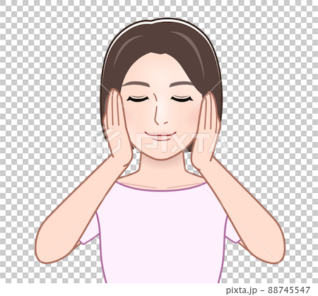 耳をふさいでいる女性 88745547
