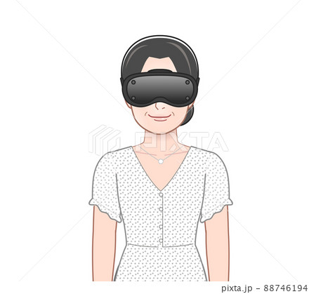 VRゴーグルを使う女性 88746194