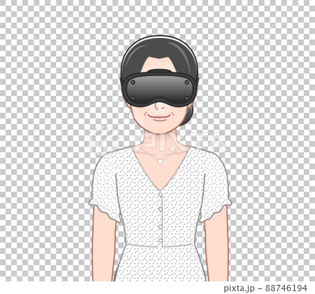 VRゴーグルを使う女性 88746194