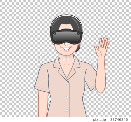 使用 VR 眼鏡的女性 88746246