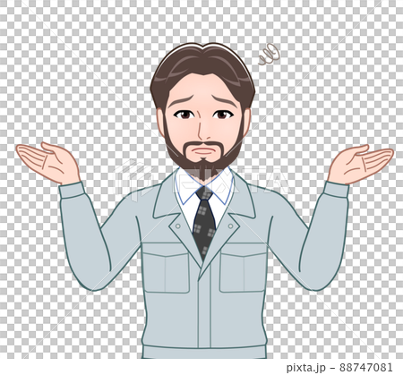 立派なひげを持った男性 88747081