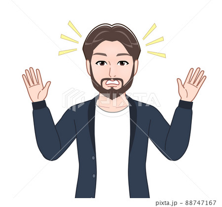 立派なひげを持った男性 立派なひげを持った男性 88747167
