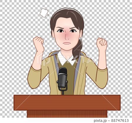 發表演講的女人 發表演講的女人 88747613