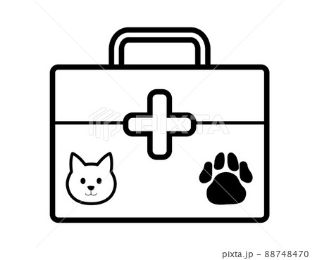 救急箱アイコン：薬局、病院、ねこ 88748470