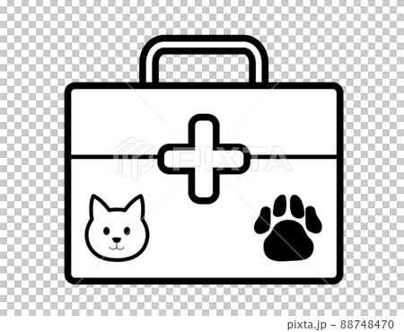 救急箱アイコン：薬局、病院、ねこ 88748470