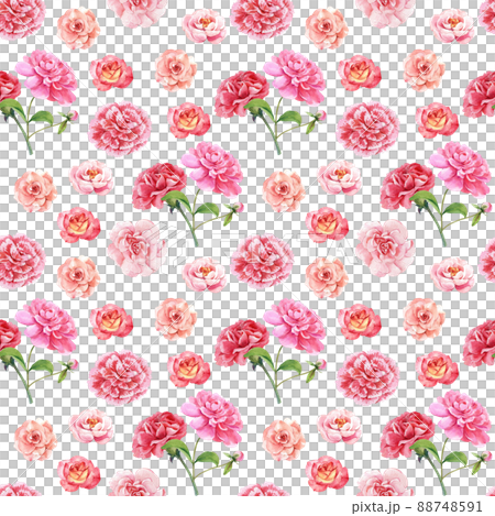 Floral seamless pattern watercolor 88748591