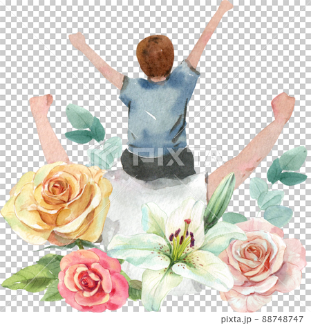 Love dad and father day watercolor 88748747