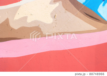 close up of colorful urban wall texture 88748966