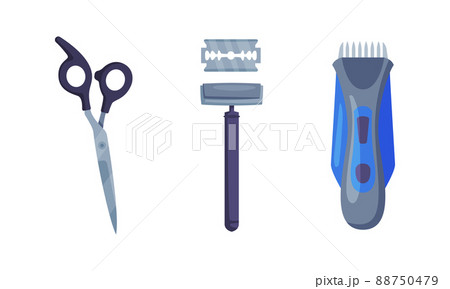 Professional hairdresser tools and barber...のイラスト素材 [88750479] - PIXTA