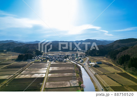 石川県小松市布橋町 ドローン撮影 西尾地区 2022年4月撮影 石川県小松市布橋町 ドローン撮影 西尾地区 2022年4月撮影 88750520