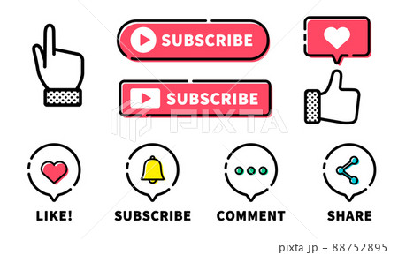 subscribe アイコンセット 88752895