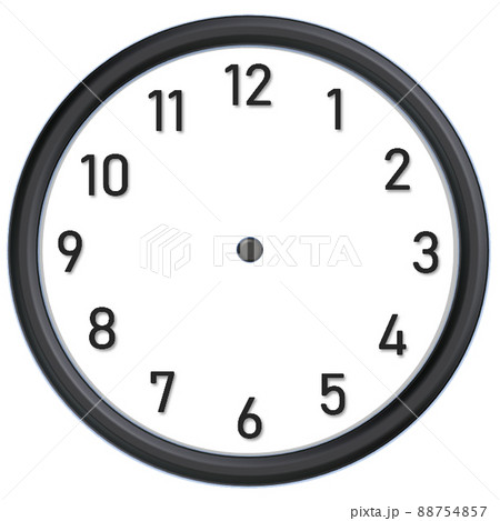 針なし掛け時計 茶のイラスト素材 [88754857] - PIXTA