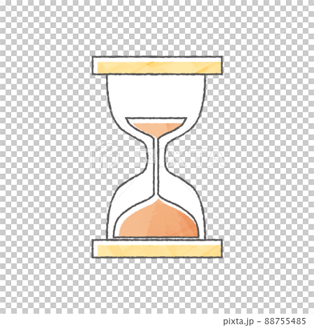 シンプルな砂時計 88755485