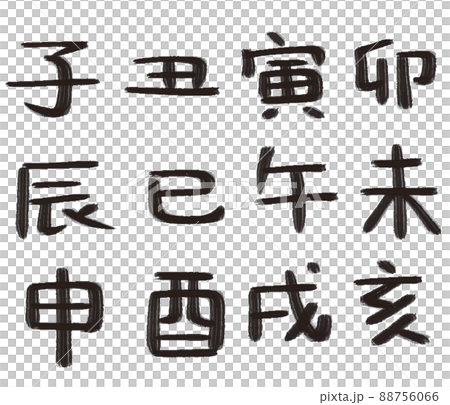 Zodiac calligraphy 88756066