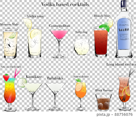 Vodka-based cocktail set Vodka-based cocktail set 88756076